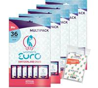 Bundle with UEFA Women's Euro 2025 Switzerland, Collectable Stickers, 5 Multipacks + Exclusive Collect-it Cases