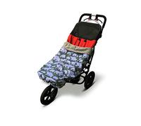 BundleBean Children’s Wheelchair Cosy - Fleece-Backed Waterproof Nylon, Front Hand-Warming Pouch, Adjustable Straps - Universal Fit for Wheelchair and Special Needs Buggy - Child Size (Polar Bears)