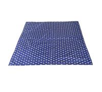 BundleBean - Compact Waterproof Picnic Blanket Navy/Gold Bees - Large 140cm - Packable, Washable Outdoor Mat with Drawstring Sack and Ripstop Bottom - Ideal for Travel, Toddlers, Changeing Mat