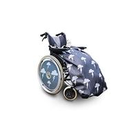 BundleBean - Fleece-Lined Wheelchair Cosy Cover (Silver Lightning) - Adult Size 100% Waterproof Rain Cover for Wheelchair Users, Universal Fit for Manual and Powered Wheelchairs, Easy to Fit, Blanket