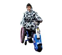 BundleBean - Wheelchair Poncho - Comes With Stuff Sac - Universal Fit, Peaked Hood, Easy Poppers Under Chin and Arms -Waterproof Rain Poncho for Ages Toddler to Adult