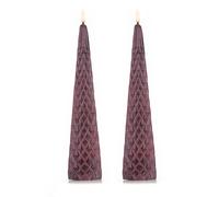 BundleBerry by Amanda Holden Set of 2 LED Candles CONE