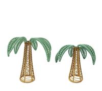 BundleBerry by Amanda Holden Studio 70 Set of 2 Rattan Candle Holders RAISIN