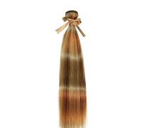 Bundles Highlight Straight Bundles Human Hair Bundles P8 22 Brown Honey Blonde Ombre Bundles 10-24 Inches Brazilian Hair Weave Bundles Hair Weft(14inches)