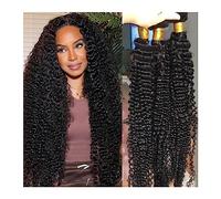 Bundles Natural Black Loose Deep Wave Bundles Human Hair 100% Brazilian Remy Curly Water 2/3/4 Extensions Hairstyle(14 14 14)