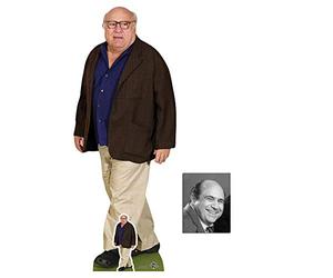 BUNDLEZ-4-FANZ Danny DeVito Blue Shirt Cream Trousers Lifesize and Mini Cardboard Cutout Fan Pack, 148cm x 57cm Includes 8x10 Star Photo