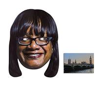 BundleZ-4-FanZ Mask Pack - Diane Abbot British Politician Single 2D Card Party Mask - includes 6x4 inch (15cm x 10cm) Star Photo