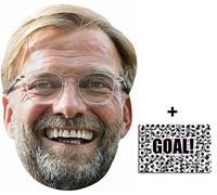 BundleZ-4-FanZ Mask Pack - Jurgen Klopp Football Manager Single 2D Card Party Mask - includes 6x4 inch (15cm x 10cm) Star Photo