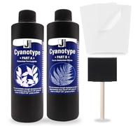Bundling Bliss Cyanotype Sensitizer Set by Jacquard - Includes 10 Inkjet Transparency Sheets & Foam Brush Sun Printing Kit for Fabric & Paper
