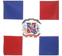 BUNFIREs ONE Dominican Republic FLAG Santo Domingo Bandana LARGE SIZE: 22 X 22