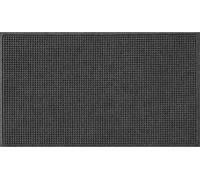 Bungalow Flooring Waterhog Door Mat, 2' x 3' Made in USA, Durable and Decorative Floor Covering, Skid Resistant, Indoor/Outdoor, Water-Trapping, Squares Collection, Charcoal