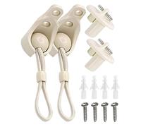 Bunge Kit For Outdoor Shades - Secure Weatherproof Blind Hardware, DurablLe Roller Shade Replacement Design, Elastic Cord + Reinforced Hooks, For Exterior Shades, Patio & Sunshade Use