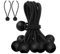 Bungee Cord Tensioners Pack of 30 with Ball for Quick Attachment, Great for Camping Gear Storage (15CM)