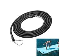 Bungee Cord with Hooks, 3 m Water Mat, Pool Island Tensioning Elastic Strap with Carabiner, Bungee Cord Luggage Straps, Carabiner Rope, Elastic Band Bungee Rope for Motorcycle, Car, Swimming Island