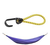 Bungee Cords - Small Elastic Camping Tent Bungee Straps, Outdoor Travel Short Bungee Cords | Lightweight Tarp Rope with Hook for Hiking, Climbing, Backpacking