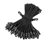 Bungee Cords with Hooks 50 Pcs,Short Elastic Bungee Cords with Hooks 10 Inch Small Tarpaulin Hooks for Camping Tarp, Tent & Canopy Fastening