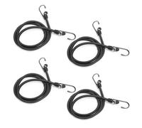 Bungee Cords With Hooks, Heavy Duty Outdoor Elastic Bungee Straps,No odour Industrial Grade bungee rope For Securing Tarps, Luggage, Tents, Bikes or garden tidying 24inch 4Pcs
