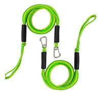 Bungee Dock Line with Hook, Green Mooring Rope for Boat 4 ft 2 Pack & Green