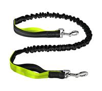 Bungee Dog Leash, 3.9ft/4.9ft 360º Rotating Waist Double Ended Dog Leash Dual-Handle Shock Absorbing Reflective Bunge for Small Medium Large Dogs (without Waist Pack and belt)