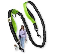 Bungee for small dogs up to 15 kg, suitable for jogging lead, stretchable from 110 to 160 cm, replacement lead or extension with 2 loops