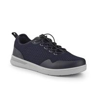 Bungee-Laced Memory Foam Shoes - Navy Size 11