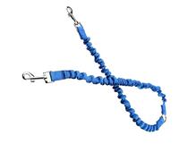 Bungee Pet Leash for Two Canines Anti Wrap Stretchy Polyester Rope with Shock Reduction Canine Leash