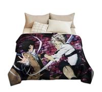 Bungo Stray Dogs Blanket - Cartoon Anime Ranpo Edogawa Print Soft Fluffy Flannel Lunch break Blanket, Ideal Anime All Season Rest Bedding Blanket Birthday Gift (80 cm x 120 cm, Bungo Stray Dogs - 04)