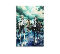 Bungo Stray Dogs Japan Anime Posters Wall Art For Home Office Wall Classroom Decor Office Wall Art Home Gym Posters Canvas Painting 08x12inch(20x30cm)