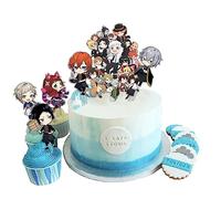 Bungo Stray Dogs Party Decorations Anime Theme Birthday Cake Decorations Set Supplies Includes Cake and Cupcake Toppers