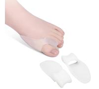 Bunion Corrector and Toe Separator Set - 6Pcs Soft Silicone Pads for Big Toe to Relax,Hallux Valgus Support, and Toe Alignment - BPA-Free, Protector for Overlapping Toes Unisex