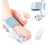 Bunion Corrector Big Toe Straightener for Women and Men, Upgraded Version for Bunion Relief with Adjustable Bunion Splint and Silicone Toe Separator, Hallux Valgus Corrector for Day and Night Support