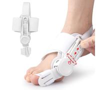 Bunion Corrector for Women Men, Adjustable Big Toe Straightener with Silicone Pad and Anti-Slip Strap, Comfortable Bunion Fix Device for Right/Left Feet Corrector for Women