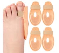 Bunion Cushion Protector Pads, 4 Pack Bunion Shield Felt Cushions, Bunion Guard for Big Toe Pain Relief, Calluses, Corns & Blisters, Beige