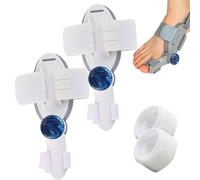 Bunion Fix, Adjustable Bunion Corrector, Bunion Corrector Big Toe Straightener with Non-Slip Heel Strap for Women Men (White*2)