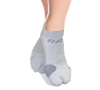 Bunion Relief Socks by OrthoSleeve, Patented Split-Toe Design with a Cushioned Bunion Pad Separates Toes, Relieves Bunion Pain and Reduces Toe Friction - Grey S