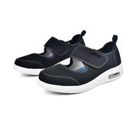 Bunion Shoes for Women Summer Disability Swollen Feet Womens for with Arthritis in the Memory Foam Extra Wide Sandals Ladies Sport and Outdoor Diabetic Fit Trainers Slip On(Black,10.5 UK)