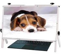 BUNIQ 22 Inch Laptop Screen Magnifier Foldable Computer Laptop Phone Holder Stand Physical Magnifying Glass,Compatible