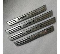 BUniq 4 Pcs Car Door Sill Protector for Suzuki Swift 2004-2024, Car Kick Plates Stainless Steel Door Edge Guards Door Threshold Plate Protector Sticker Modification Accessories