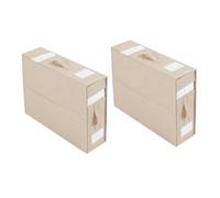 BUNIQ Foldable Bed Sheet Organizer And Storage, Foldable Closet Storage With 2 Visual, Linen Clothes Storage Box, Foldable Sheet Set Organizer For Bedding Clothes Blankets, 2Pack
