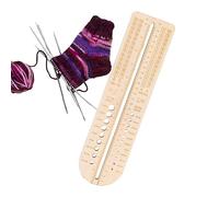 BUNIQ Sock Ruler For Knitted Socks, Wooden Sock Blocker For Knitting, Sock Ruler Knitting Crochet Size Measurement Ruler Sock Blockers, Knitting Measuring Tools For Knitting Lovers