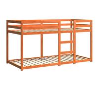 vidaXL Bunk Bed without Mattress Wax Brown 90x200 cm Solid Wood Pine, Brown