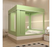 Bunk Bed Canopy Tent with Mosquito Net, 3-Door Blackout, Full Size, Breathable, Multicolor Options (Fruit Green, 78.74" L x 59.06" W x 66.93" H) - Perfect for Kids' Rooms