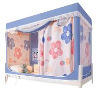 Bunk Bed Curtains - Blackout Canopy Tent for Twin Beds, Mosquito Net for Student Dormitory and Home Use