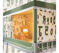 Bunk Bed Curtains - Blackout Canopy Tent for Twin Beds, Mosquito Net for Student Dormitory and Home Use