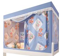 Bunk Bed Curtains - Blackout Canopy Tent for Twin Beds, Mosquito Net for Student Dormitory and Home Use