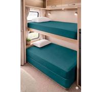 Bunk Bed Fitted Sheet Small Single Bed - 25cm Deep - Soft, EasyCare Mattress Cover - Ideal for Bunk Beds, Caravans & Kids’ Bedrooms (Teal)