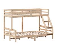 Bunk Bed Kids Twin Sleeper Children Bed Frame Loft Bed Solid Wood Pine vidaXL