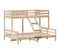Bunk Bed Kids Twin Sleeper Children Bed Frame Loft Bed Solid Wood Pine vidaXL