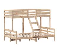 Bunk Bed Kids Twin Sleeper Children Bed Frame Loft Bed Solid Wood Pine vidaXL