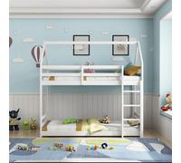 Bunk Bed Kids White 3ft Single Pine Wooden Children Bedroom Furniture KOSY KOALA White Single